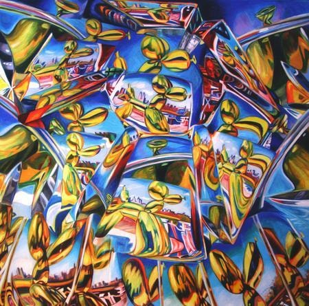 Under Glass, Tribute to Jeff Koons